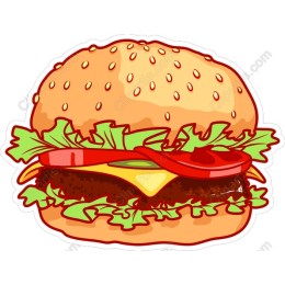 Vibrant Cheeseburger