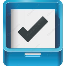 Modern Blue Checkmark