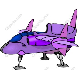 Purple Fighter Jet