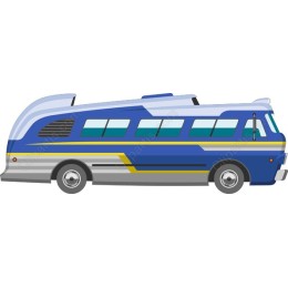 Vintage Blue Bus