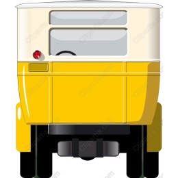 Classic Yellow Auto-Rickshaw