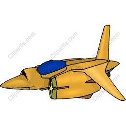 Futuristic Golden Aircraft