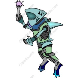 Futuristic Robot Character