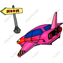 Cosmic Adventure: Pink Spaceship