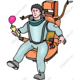 Whimsical Astronaut in Space Chair