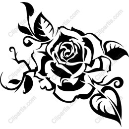 Elegant Black Rose