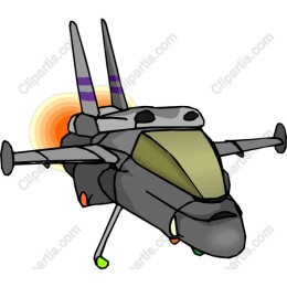 Futuristic Cartoon Jet