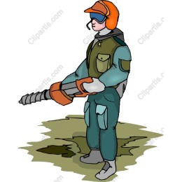 Professional Worker with Drill