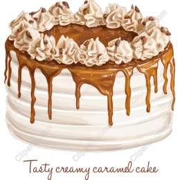 Tasty Creamy Caramel Cake