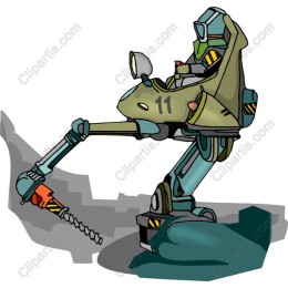 Futuristic Construction Robot