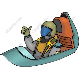 Pilot in Cockpit