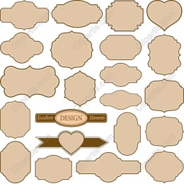 Elegant Label Set - Decorative Collection