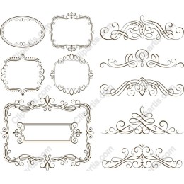 Elegant Ornate Frames Set