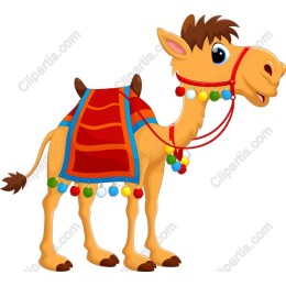 Cheerful Cartoon Camel