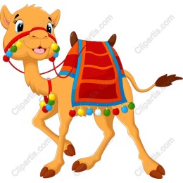 Charming Cartoon Camel