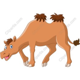 Playful Cartoon Camel