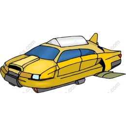 Futuristic Yellow Taxi
