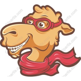 Playful Cartoon Camel