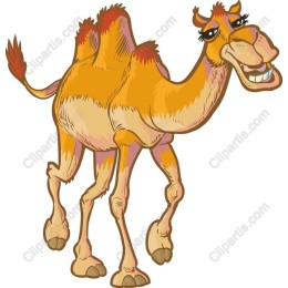 Cheerful Cartoon Camel
