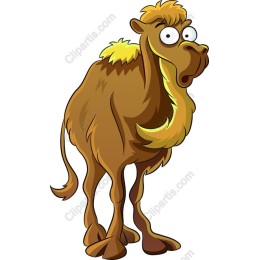 Playful Cartoon Camel