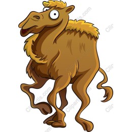Playful Cartoon Camel