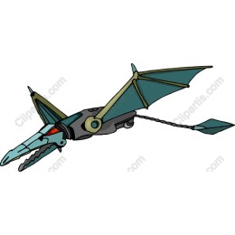 Futuristic Pterodactyl Robot