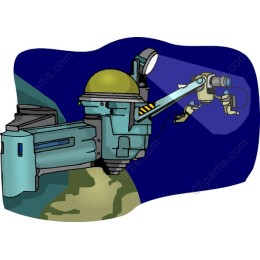Futuristic Space Robot
