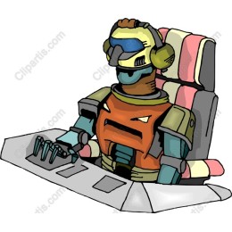 Futuristic Robot Pilot