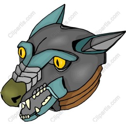 Stylized Wolf Head