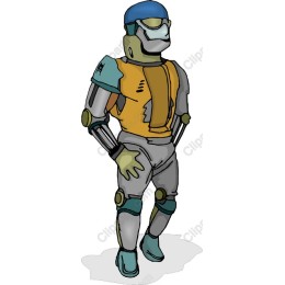 Futuristic Robot Character