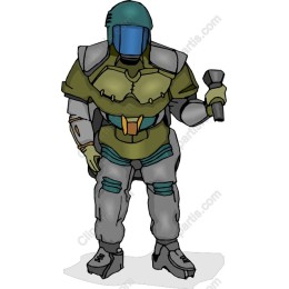 Futuristic Armored Character