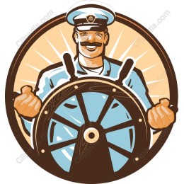 Nautical Captain - Ship's Wheel