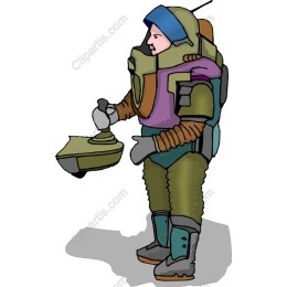 Futuristic Character with Joystick Controller