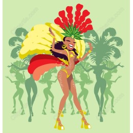 Carnival Joy: Colorful Dancer