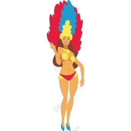 Vibrant Carnival Woman
