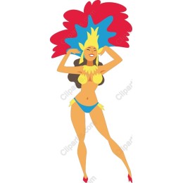Vibrant Carnival Dancer