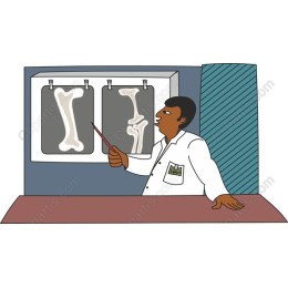 Medical Professional with X-Ray