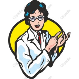Retro Female Scientist