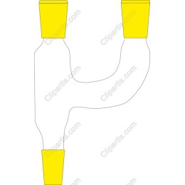 Playful Letter P with Yellow Cups