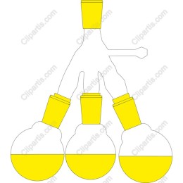 Vibrant Yellow Laboratory Flask