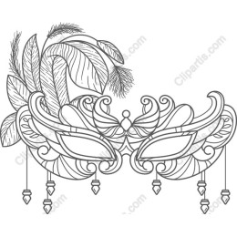 Elegant Leaves Mask