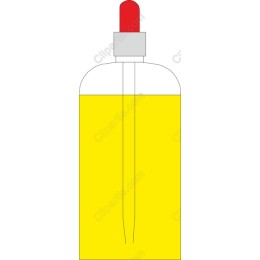 Vibrant Yellow Liquid Bottle