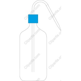 Sleek Blue Accent Bottle
