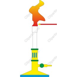 Vibrant Laboratory Flame