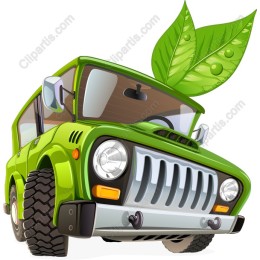 Eco-Friendly Green Off-Road Vehicle