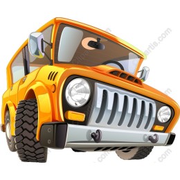 Vibrant Orange Off-Road SUV
