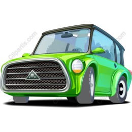 Green Cartoon Car