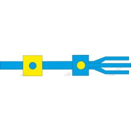 Dynamic Blue and Yellow Geometric