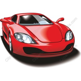 Sleek Red Sports Car