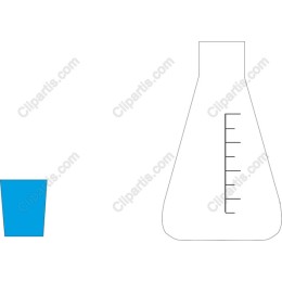 Stylish Beaker and Glass